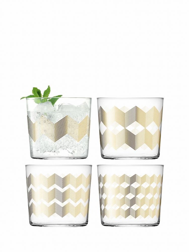 Набор стаканов Signature, Chevron, 310 мл, 4 шт., LSA International, арт.:G060-09-146
