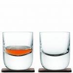 Набор стаканов с деревянными подставками Renfrew Whisky, 270 мл, 2 шт., LSA International, арт.:G1211-09-301