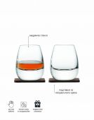 Набор стаканов с деревянными подставками Islay Whisky, 250 мл, 2 шт., LSA International, арт.:G1213-09-301