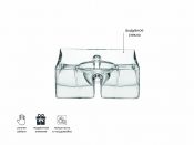 Менажница Serve, 23х24х8 см, LSA International, арт.:G407-22-301