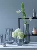 Ваза Zinc В28 см., серый, выдувное стекло, LSA International ZI03, G1528-28-572