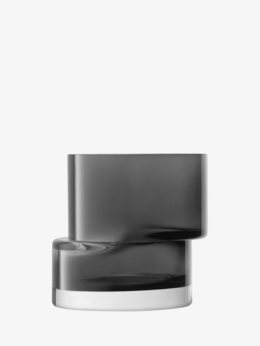 Ваза - Подсвечник Tier, 13,5 см,  серый, LSA International, арт.:G1727-13-970