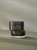 Ваза - Подсвечник Tier, 13,5 см,  серый, LSA International, арт.:G1727-13-970