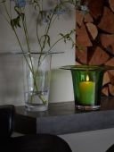 Ваза/Фонарь Victoria изумрудная В 19 см, LSA International, арт.:G1770-19-392