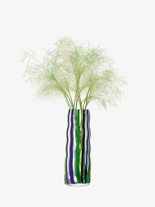 Ваза Folk, В42 см., черная/синяя/зеленая от LSA International,арт.:G1778-42-124