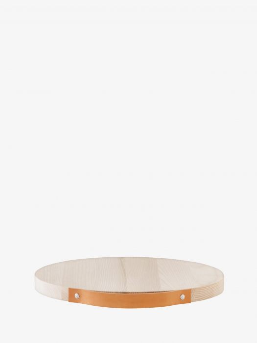 Доска сервировочная Utility из ясеня с ручкой из кожи, 35 см., круглая, LSA International, арт.:W114-01-350